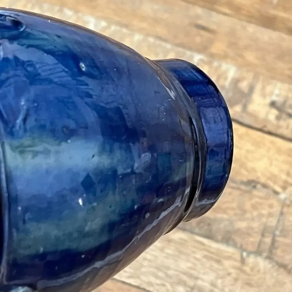 Antique Ceramic Dragon Ear Vase 5.75